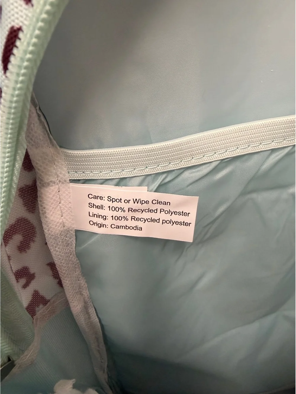 Leopard Print Laptop Backpack 15 Inch Light Blue Mint Animal Print School Bag